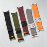Parachute-Style Nylon Watch Band with Adjustment Teeth for Google Pixel Watch 4