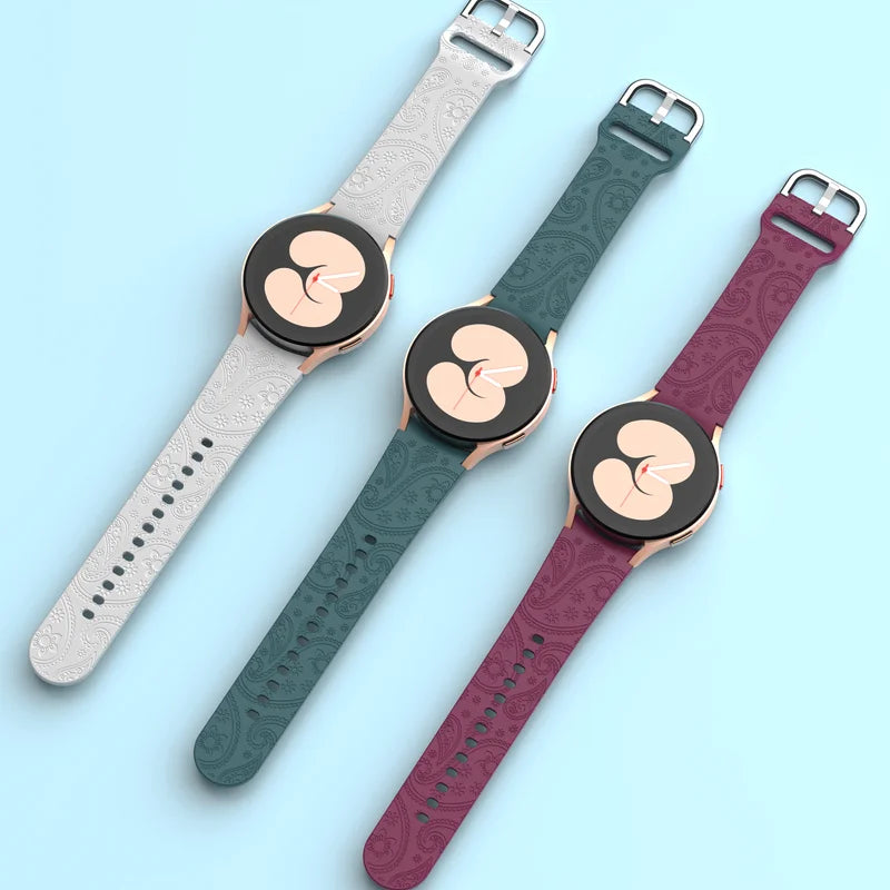 Premium Silicone Engraved Strap for Samsung Galaxy Watch 7