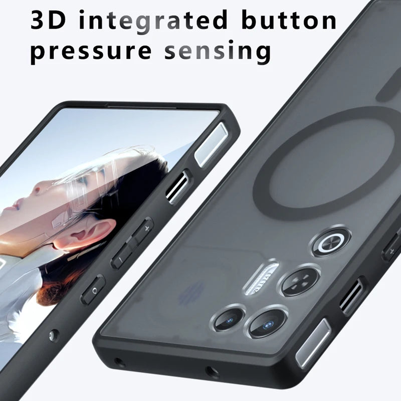 Slim Matte Shockproof Magnetic Case for ZTE Nubia Red Magic 11 Air