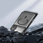 Shockproof Armor MagSafe Case with Flip Camera Protection and Stand for iPhone 17 Series
