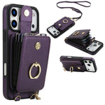 2-in-1 Zipper Wallet Case with Detachable Lanyard for iPhone 17 Series