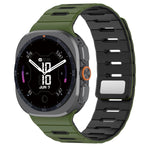 Silicone Sports Band with Magnetic Clasp Closure for Samsung Galaxy Watch Ultra 2