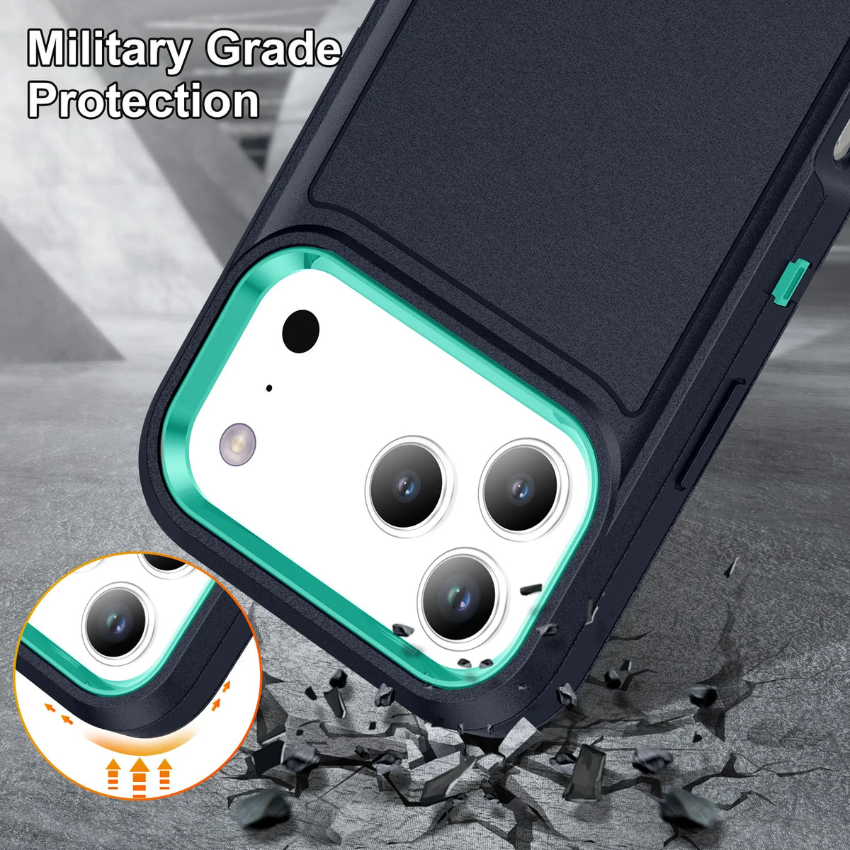 Dual-Layer Shockproof Case with Reinforced Corner Protection for iPhone 18 Series