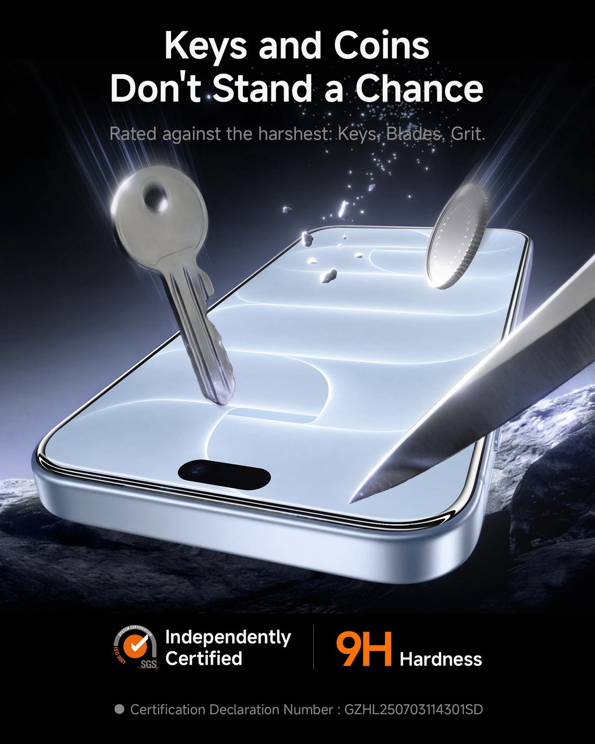 Bubble-Free Tempered Glass Screen Protector with Auto-Seal for iPhone 16 Series