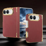 Shockproof Hinge-Reinforced Foldable Case with Lens Protection for iPhone Duo