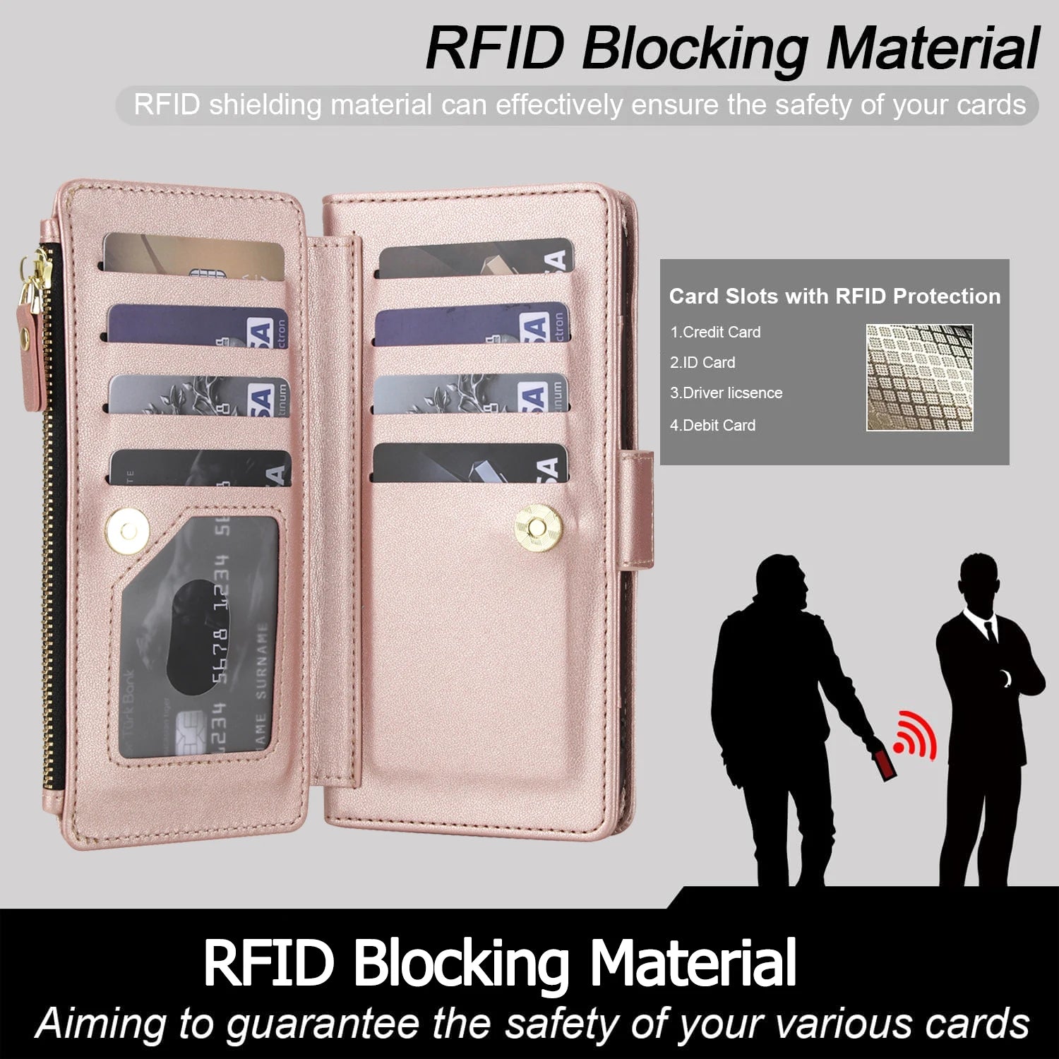 Leather Fold-Out Multi-Compartment Wallet Case for Samsung Galaxy S26 Series