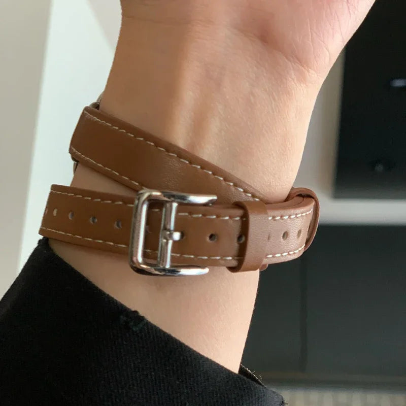 Leather Strap Bracelet for Apple Watch