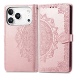 iPhone 17 Series Purse-Style Flip Leather Wallet Case with Card Slots & Stand