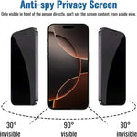 4-Pack Anti-Spy Hydrogel Privacy Screen Protector for iPhone 16 Series