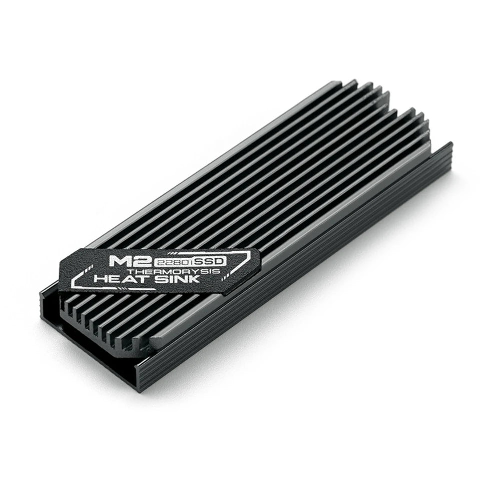 M.2 2280 Aluminum SSD Heat Sink with 45° Fins