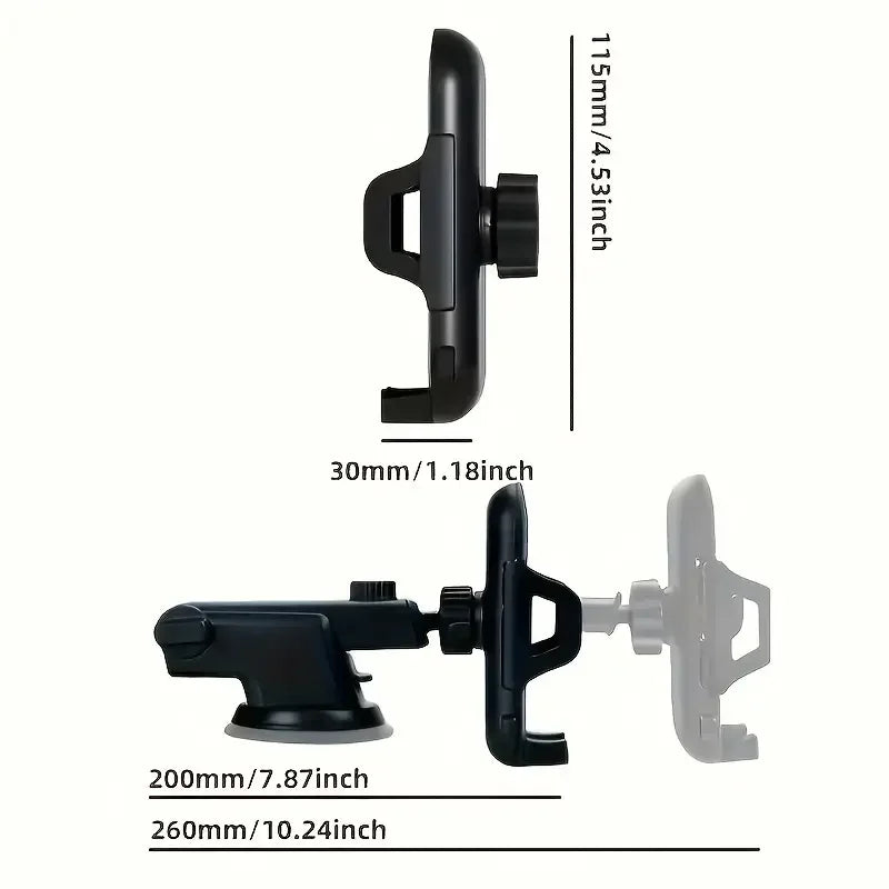 Universal Car Phone Holder with Suction Cup Mount