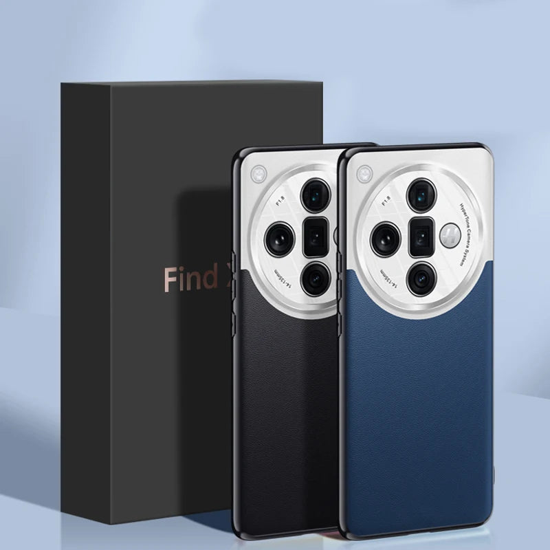 Luxury PU Leather & Silicone Case for OPPO Find X7 / X7 Ultra