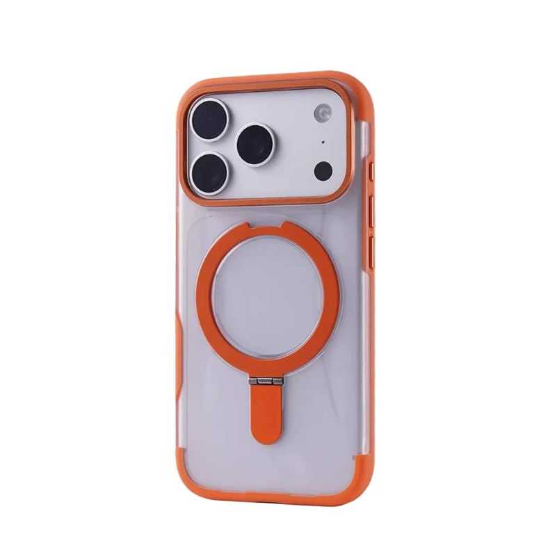 Premium Translucent MagSafe Case with Ring Kickstand for iPhone 17 Series