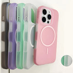 Translucent Frosted Liquid Silicone MagSafe Case for iPhone 16 Series