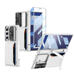 Shockproof Samsung Galaxy Z Fold 7 Case with Sliding Lens Cover & Folding Stand