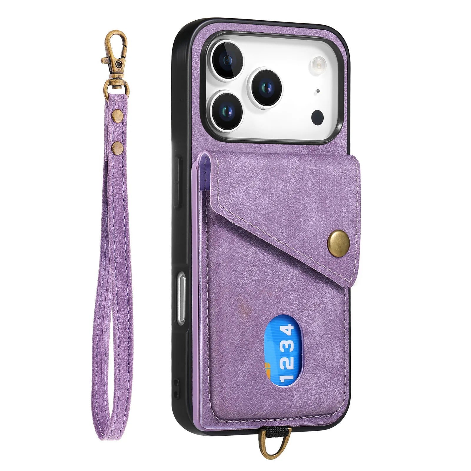 Multi-Functional Retro Leather Wallet Case with Vertical Card Holder for iPhone 17 Series