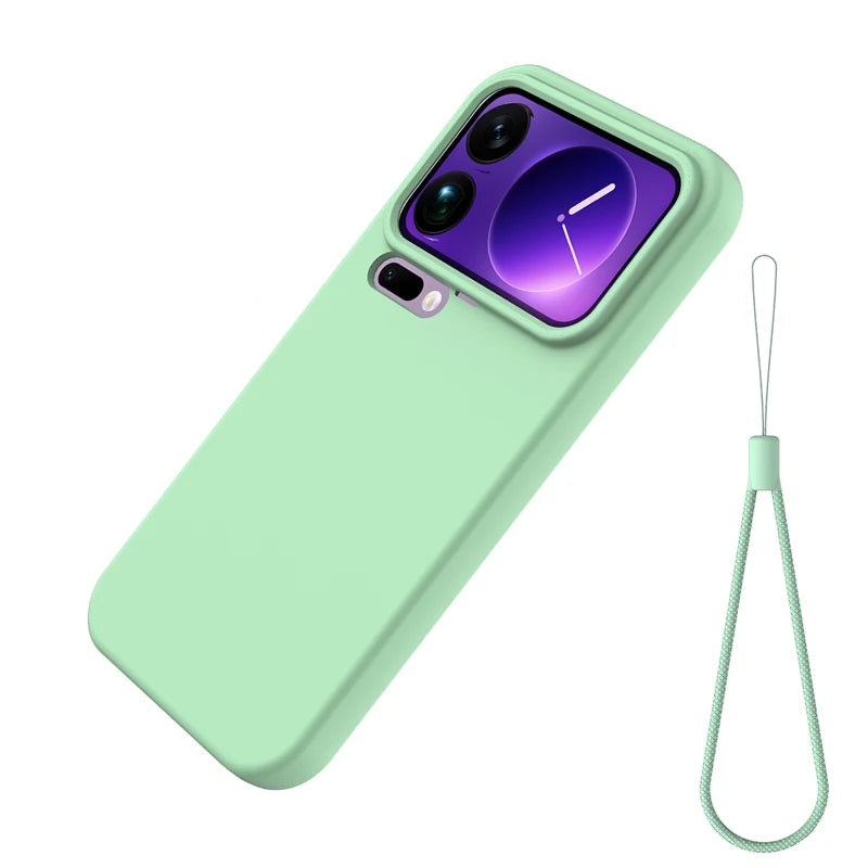 Xiaomi 17 Series Soft Liquid Silicone Case with Soft Flocked Lining