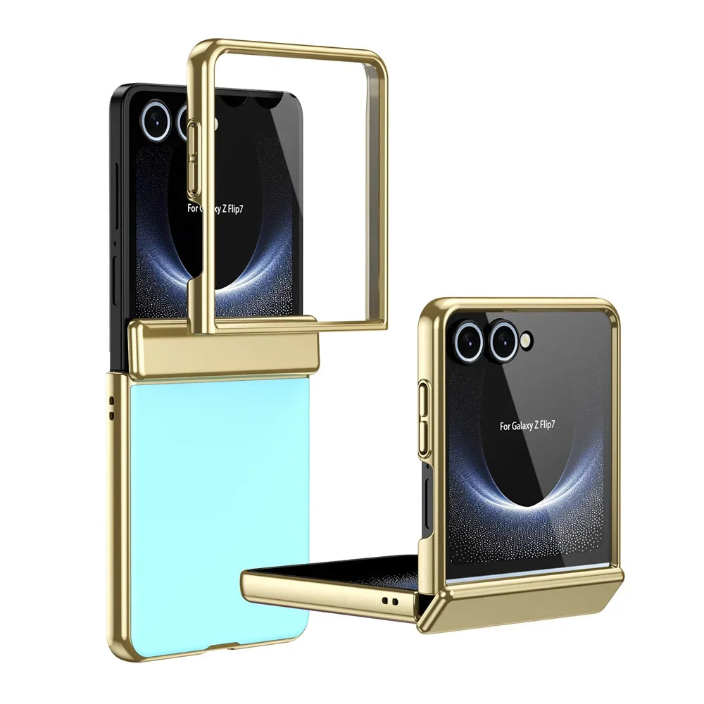 Plating Finish Shockproof Hard Shell Case for Samsung Galaxy Z Flip 7