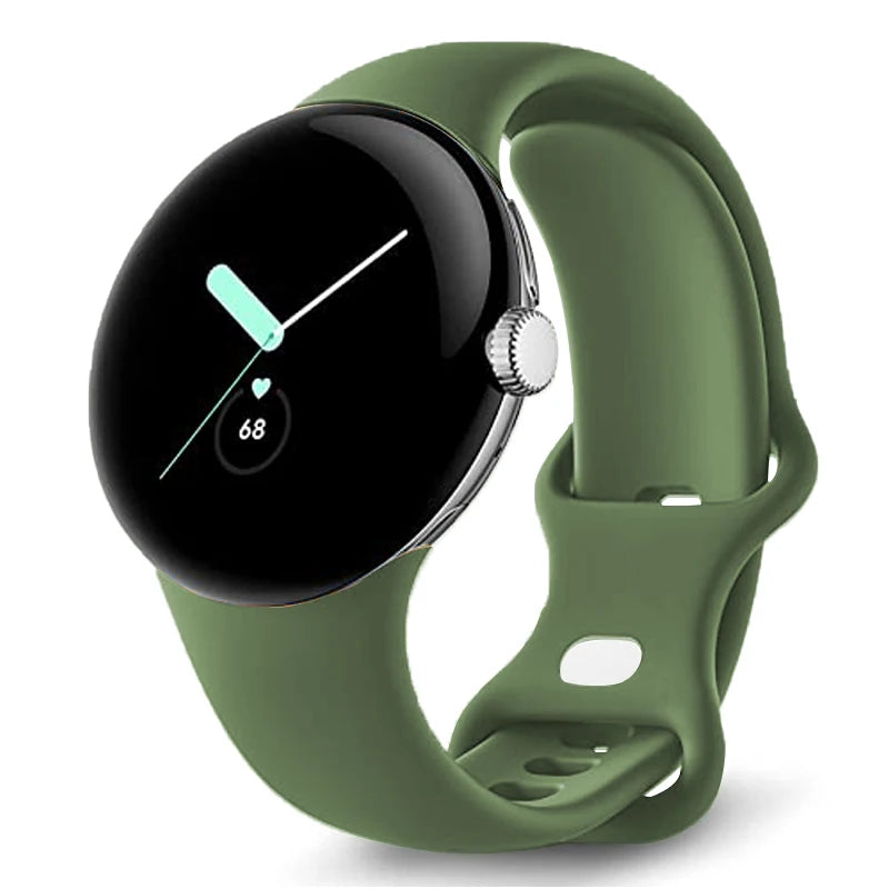No-Gap Silicone Sport Strap for Google Pixel Watch 2