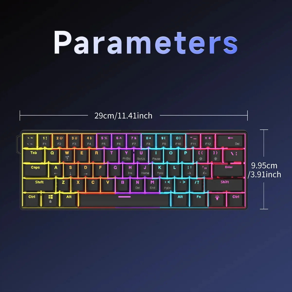 AJAZZ NK61 Hot-Swappable Mechanical Keyboard