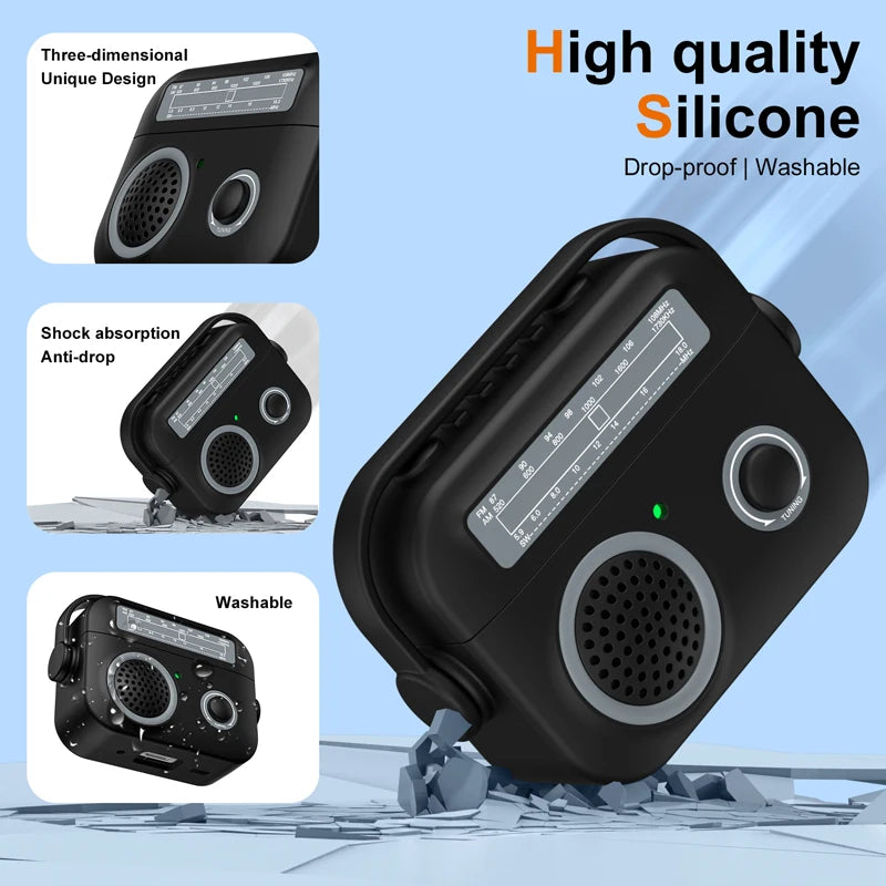 3D Simulation Radio Design Silicone Case for AirPods Pro