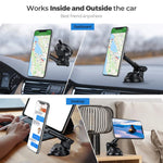 360° Adjustable Magnetic Car Phone Stand with Suction Base