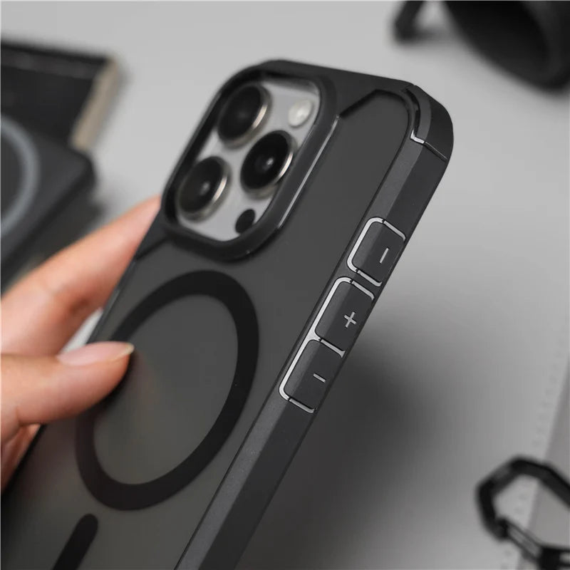 Durable Matte Armor MagSafe Case for iPhone 16 Series