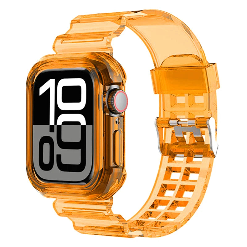 Protective Silicone Case + Wristband for Apple Watch