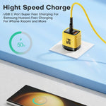 Asometech 35W USB-C GaN Fast Charger Compact Dual-Port Power