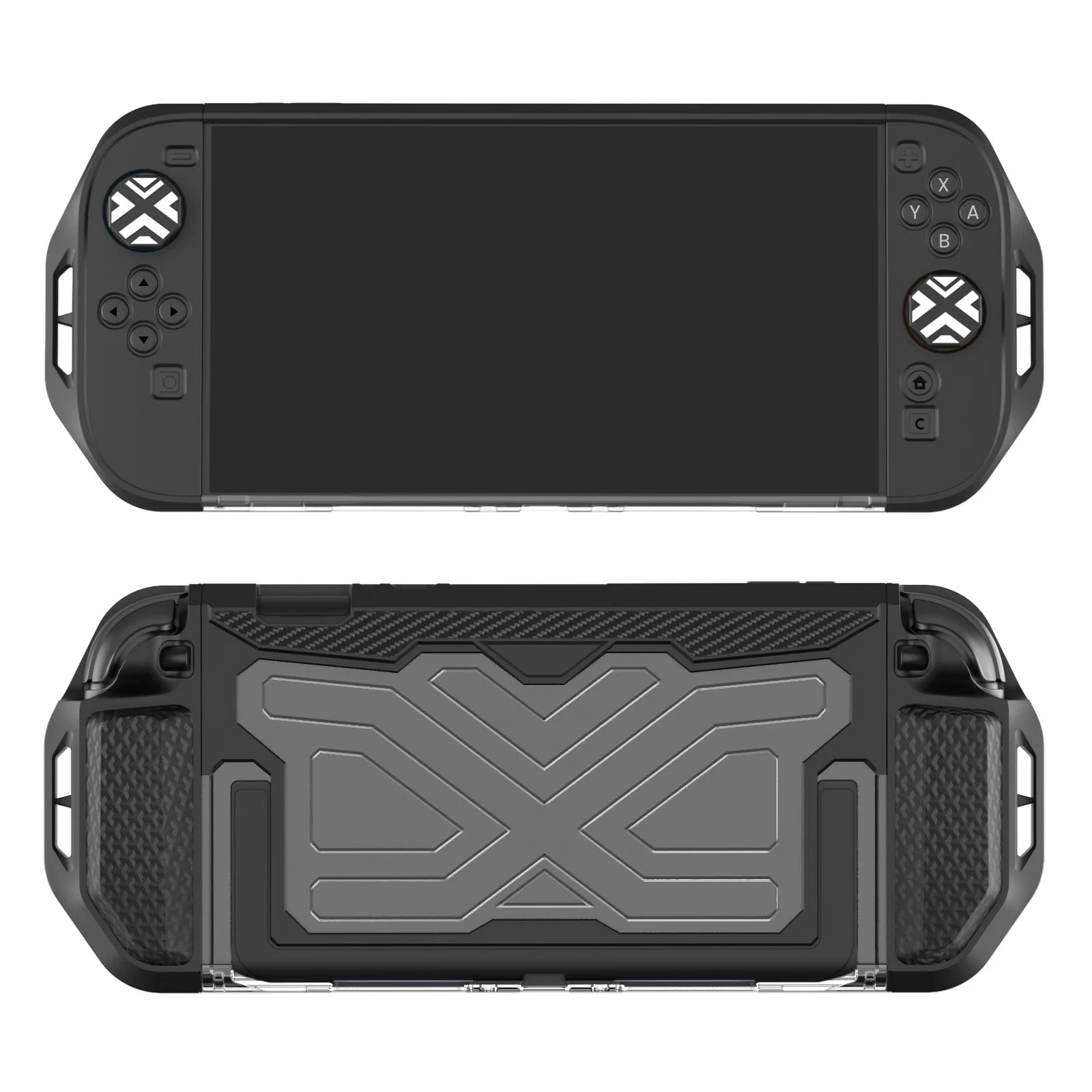 Nintendo Switch 2 Protective Case with Ergonomic Grip & Thumbstick Caps
