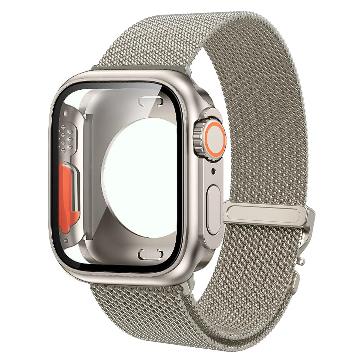 Magnetic Milanese Band with Shockproof Ultra Bumper Case for Apple Watch
