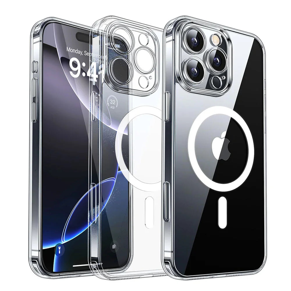 Crystal Clear MagSafe Case for iPhone 16 Series