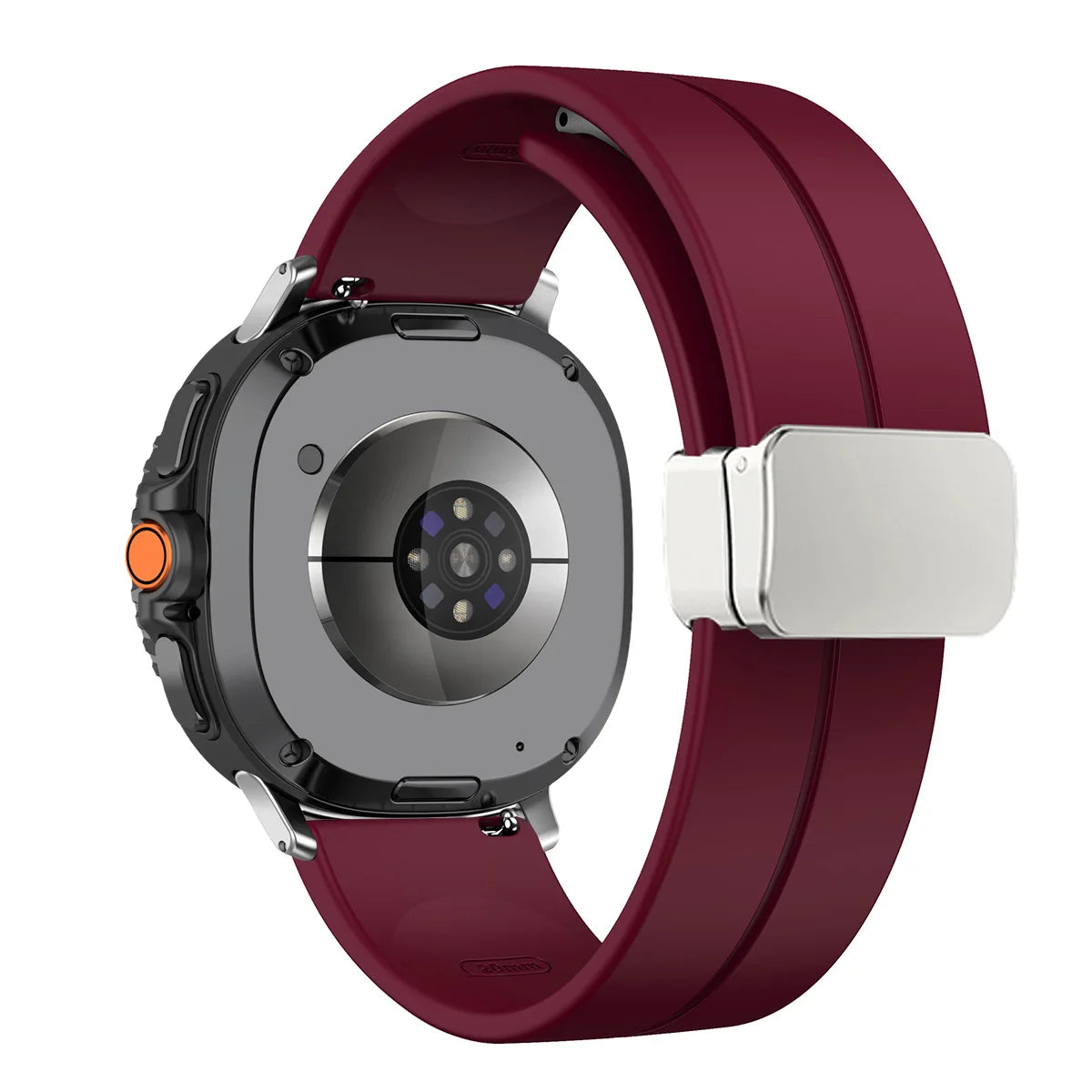 Silicone Magnetic Buckle Strap for Samsung Galaxy Watch 8 /  Galaxy Watch 8 Classic