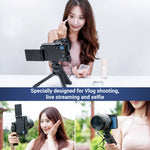 JJC Wired Remote Shooting Grip Mini Tripod for Panasonic Lumix