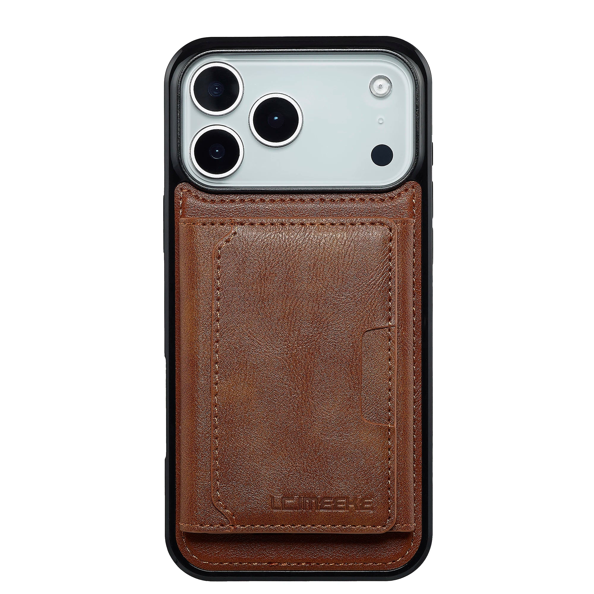 2-in-1 Detachable PU Leather MagSafe Case with RFID Card Slot for iPhone 17 Series