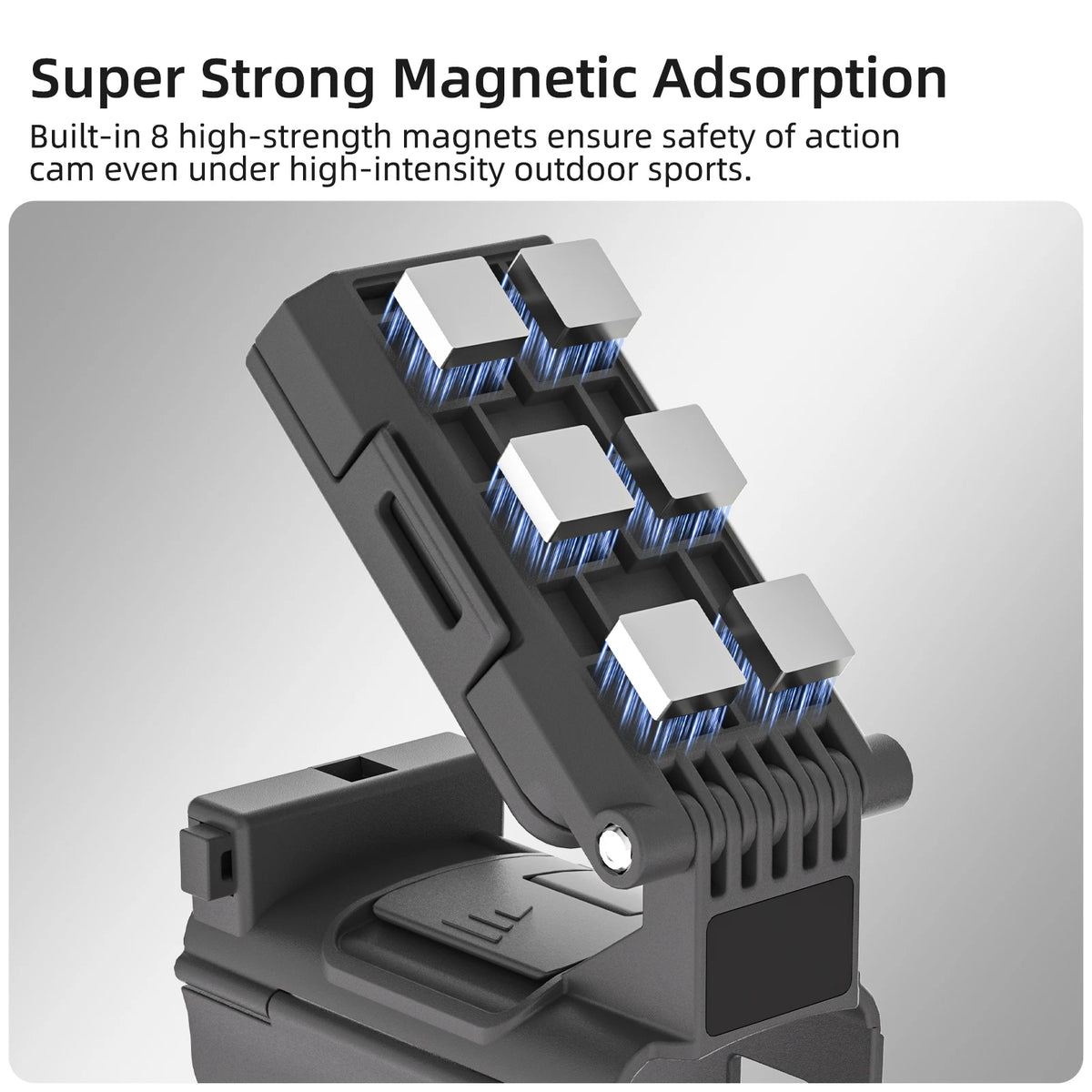 Magnetic Quick-Release Camera Grip Mount with Filter Storage for DJI Osmo Pocket 4P / 4