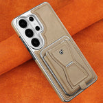 Shockproof Magnetic Leather Case with Removable Card Holder for Samsung Galaxy S26 Series