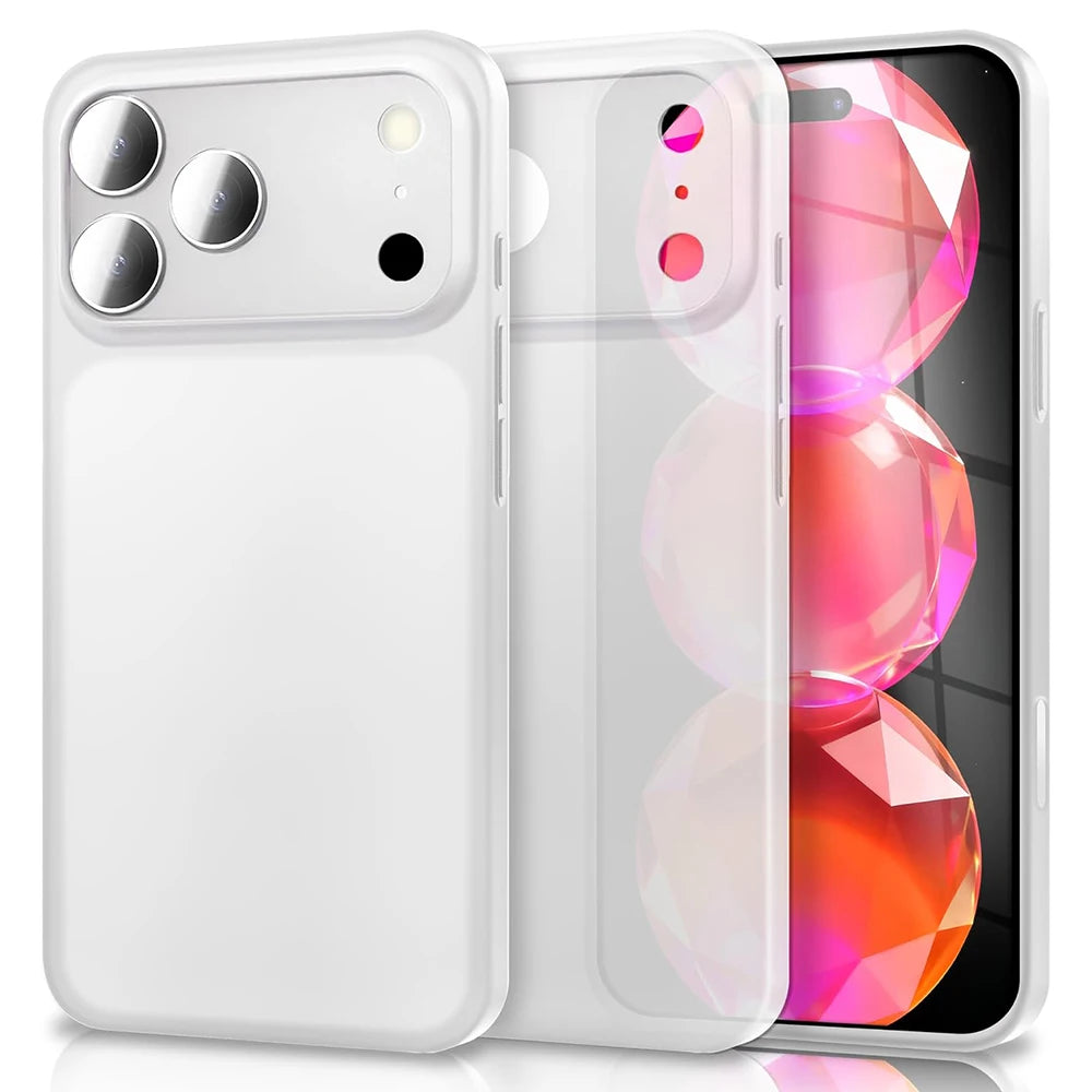 Ultra-Thin Translucent Matte Hard Case with Raised Camera Protection for iPhone 18 Series
