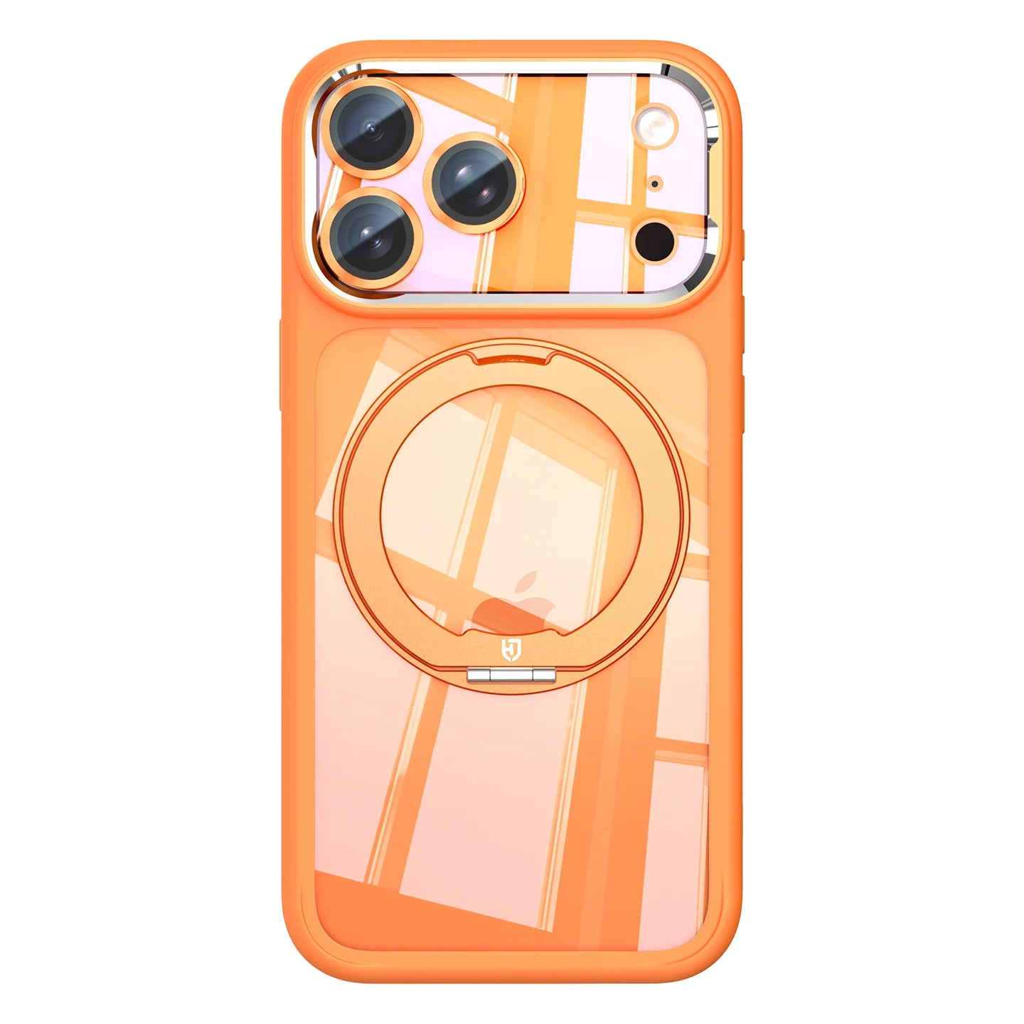 Clear MagSafe Case with Rotating Ring Stand and Removable Camera Protector for iPhone 17 Series