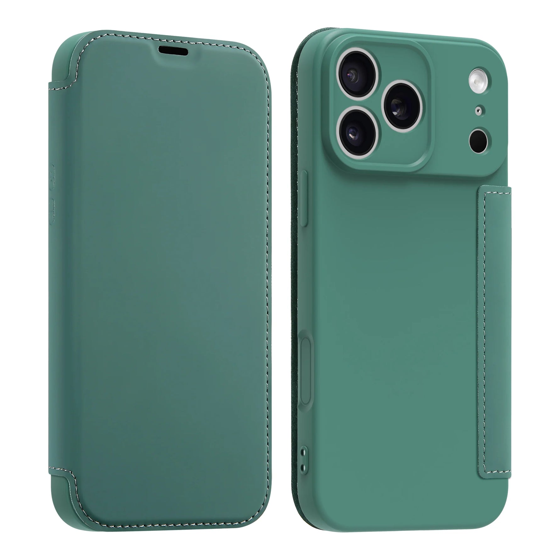 iPhone 17 Series Protective Flip Case with Card Slots