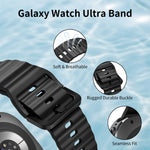 Soft Silicone Replacement Strap for Samsung Galaxy Watch Ultra and Samsung Galaxy Watch Ultra (2025)