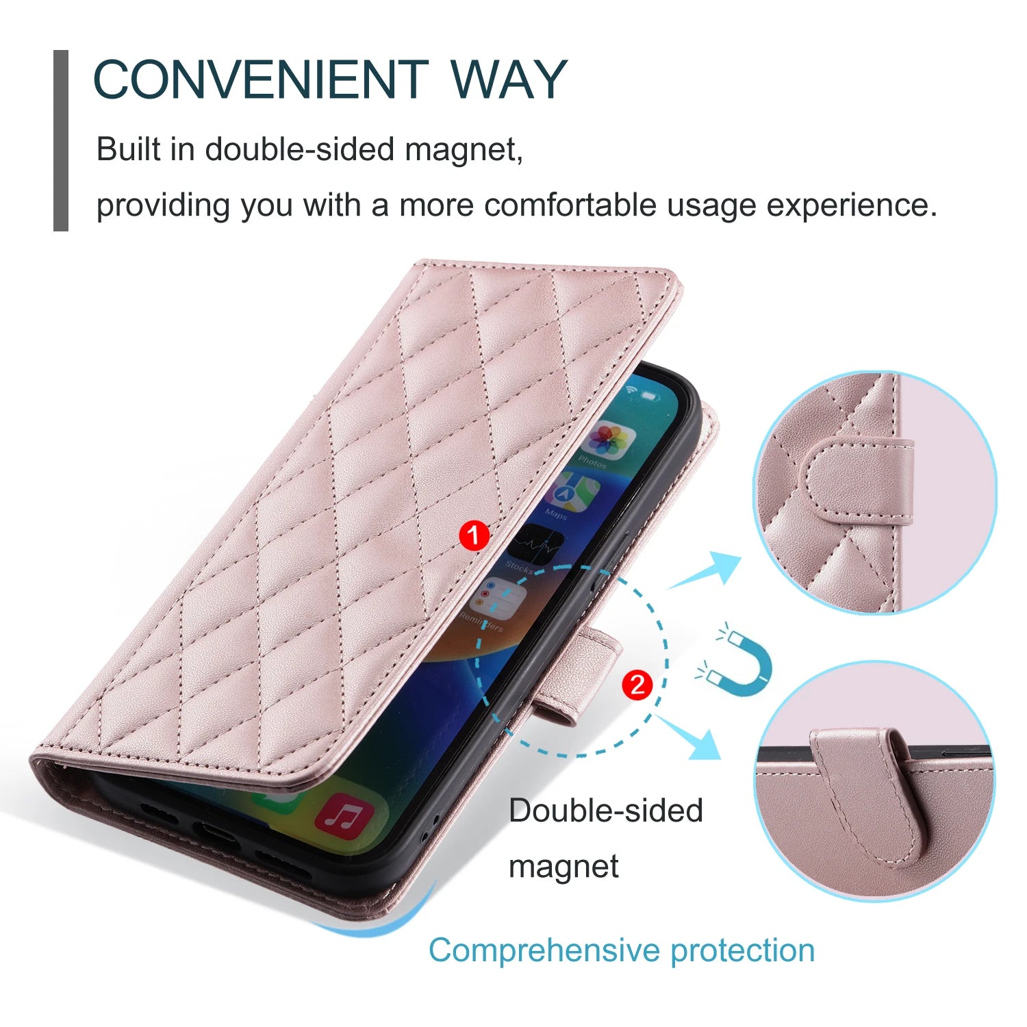 Premium Fashion Crossbody Leather Phone Case for Samsung Galaxy S26 Series