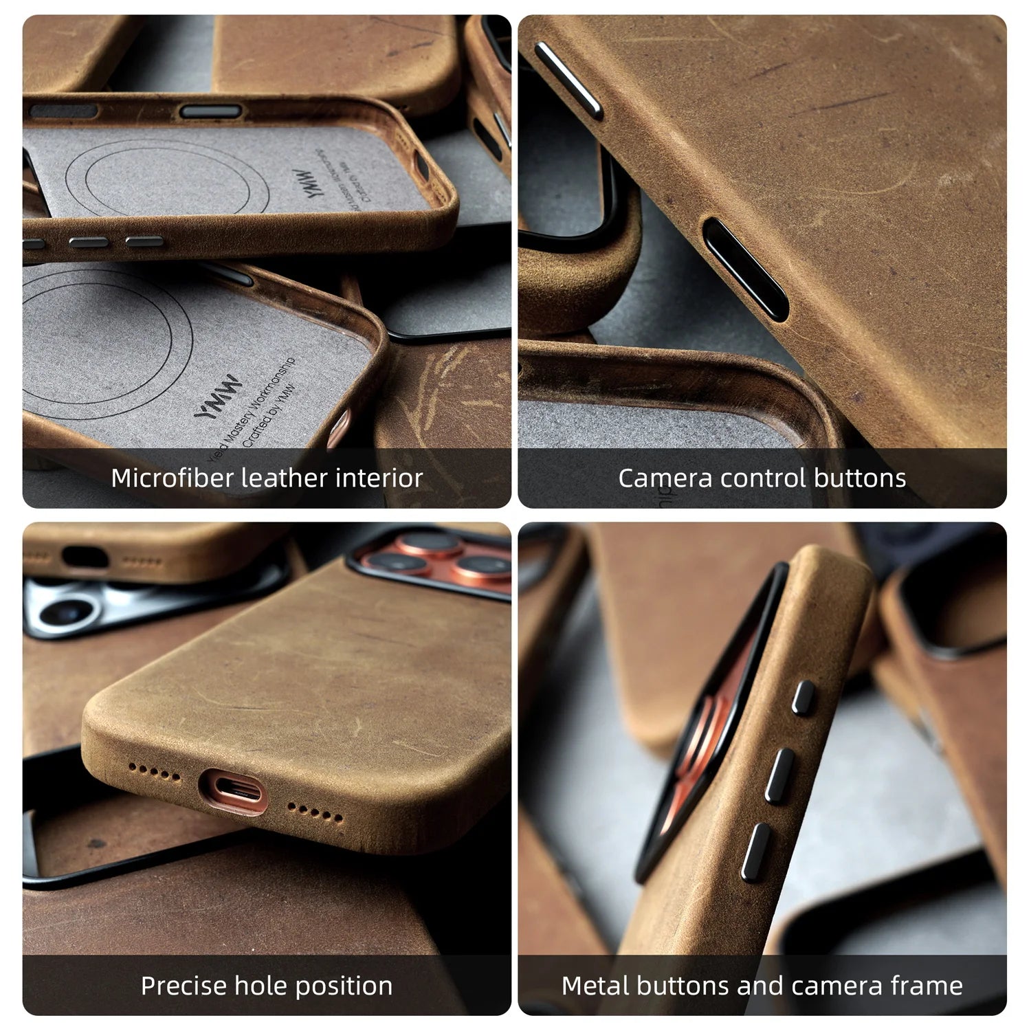 Premium Genuine Leather MagSafe Case for iPhone 17 Series