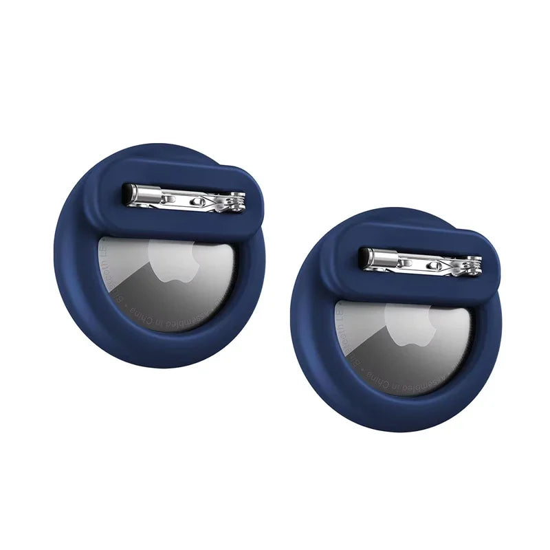 Secure Silicone AirTag Case with Safety Pin