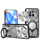 Anti-Drop Magnetic Case with 360° Rotating Ring Stand for Nothing Phone 3a / 3a Pro