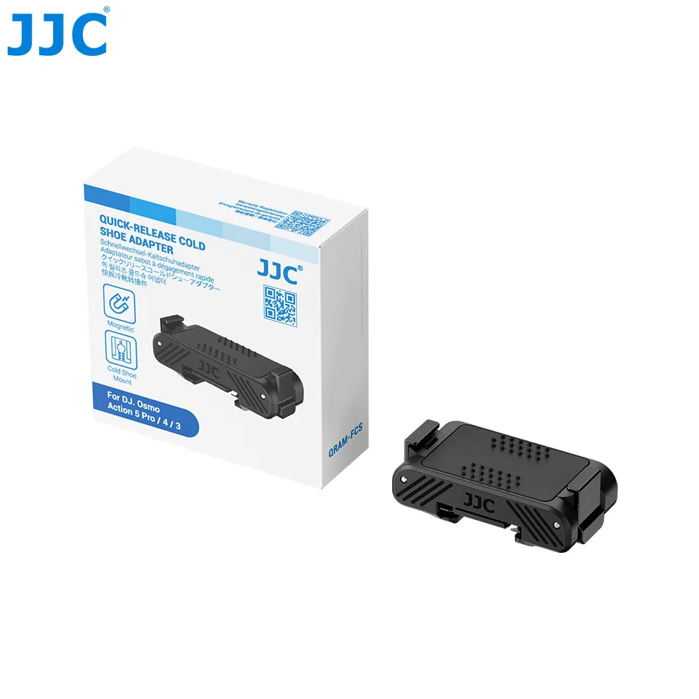 JJC Quick-Release Magnetic Mount with Cold Shoe Adapter for DJI Osmo Action Cameras