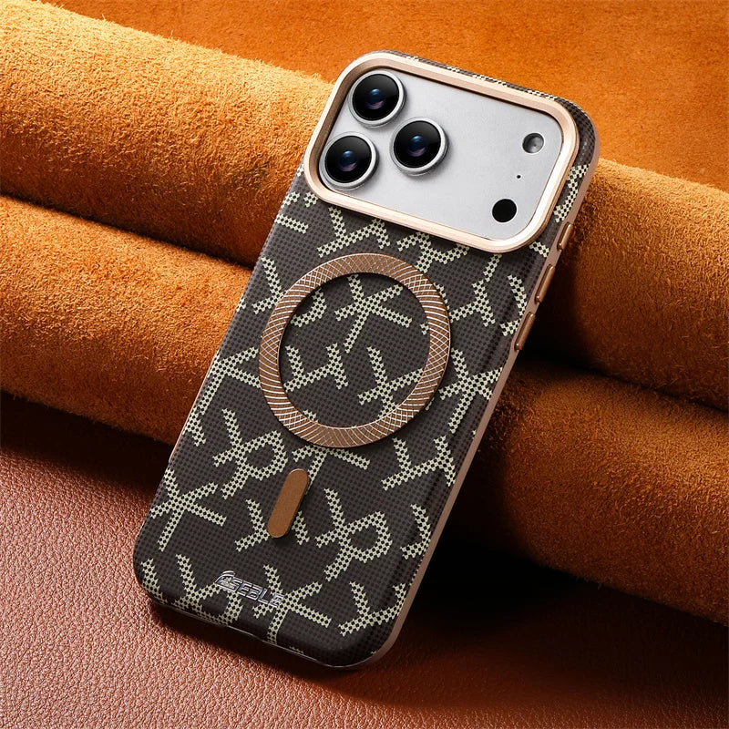 Fashion Leather MagSafe Case for iPhone 17 Series