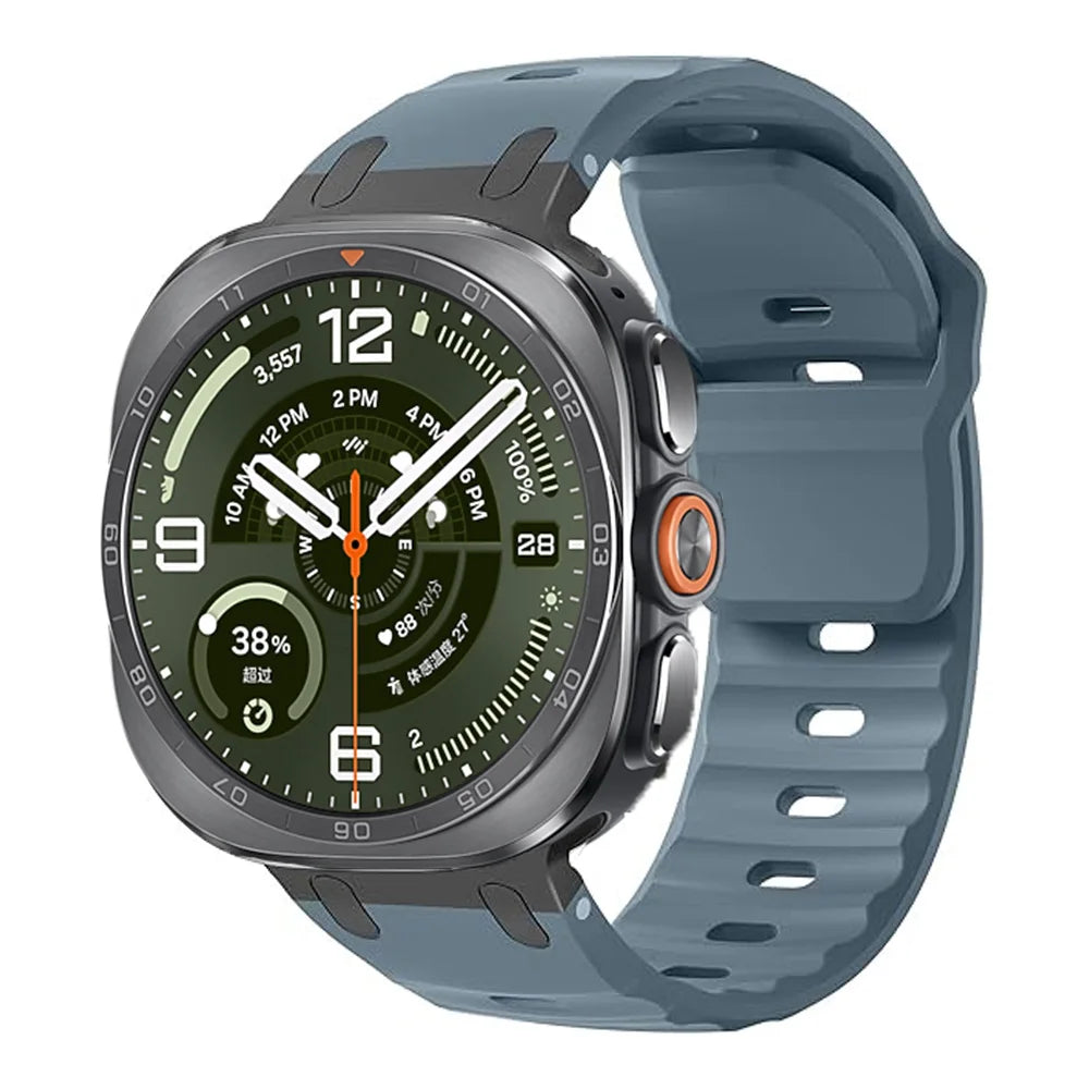 Perforated Silicone Watch Band for Samsung Galaxy Watch Ultra 2