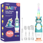 Yunchi K3 Kids Sonic Electric Toothbrush with 4 Brush Heads