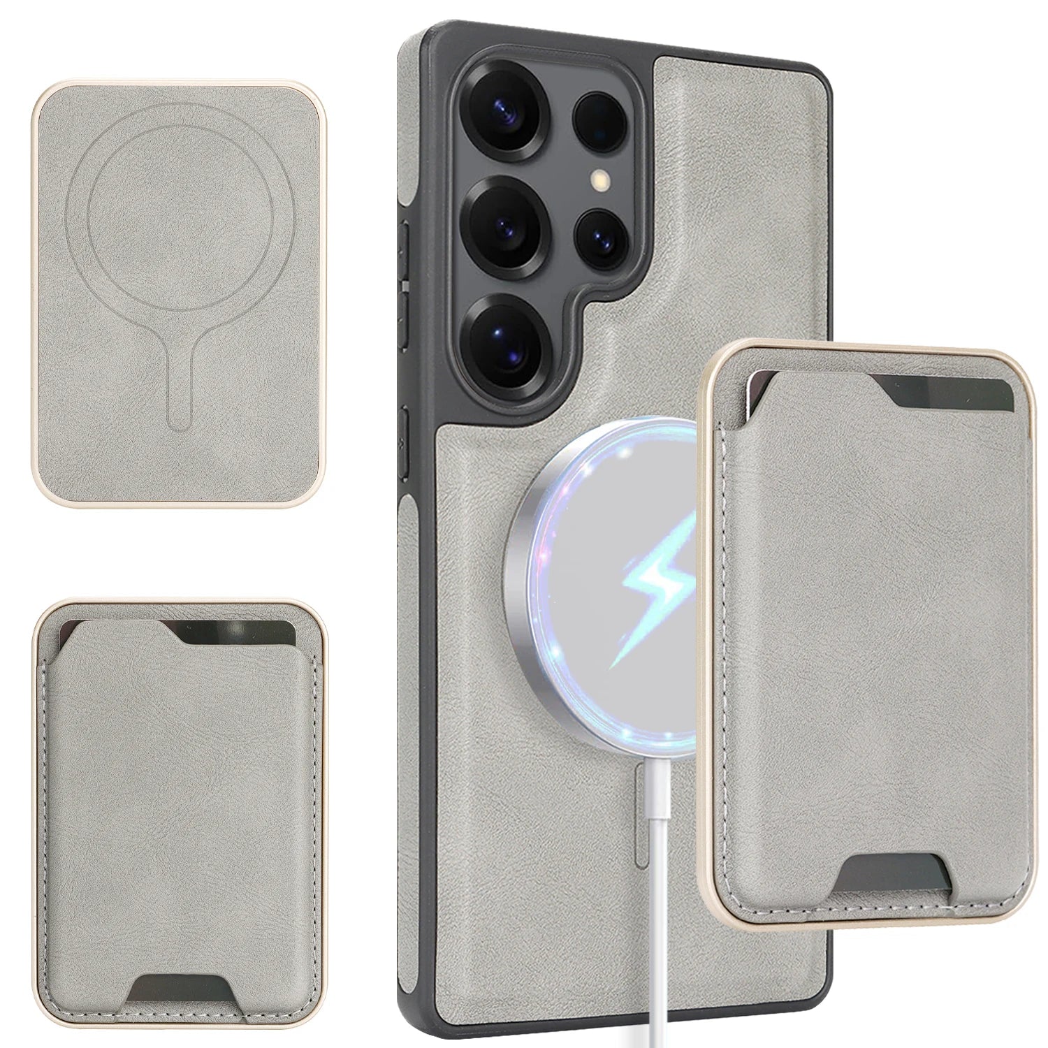 2-in-1 Magnetic Detachable Wallet Case for Samsung Galaxy S25 Series